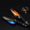 LMoDri 2 Flasher Motorcycle Universal 12V LED Turn Signal Lights Motorcycle Modification Blinker Front Rear 2PCS Signal