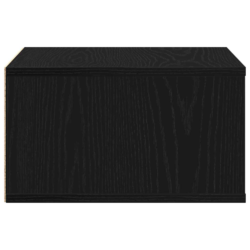 Printer Stand Black Oak Effect 49 x 40 x 22.5 cm