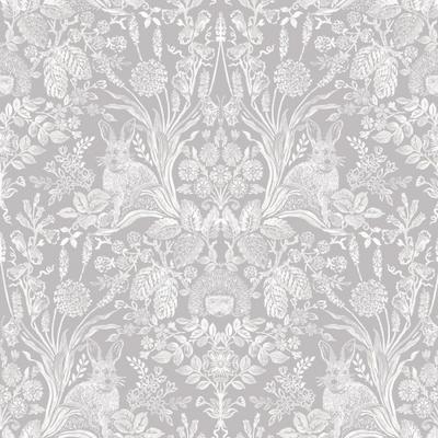 Holden DÃ©cor Harlen Woodland Damask Wallpaper