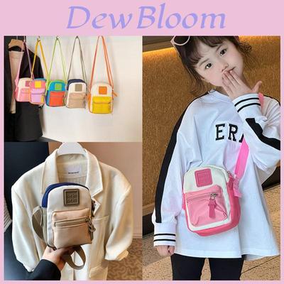 Childrens Canvas Shoulder Bag With Stitch Detailing And Neutral Style For Preschool Kids