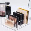 Transparenter Make-up-Organizer mit 7 Fächern für Lidschattenpalette und Kosmetik, Aufbewahrungsbox für Schminktisch und Badezimmerarbeitsplatte