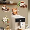 Coffee Lover Wall Stickers, Removable Self-Adhesive PVC Decals for Kitchen Cafe Home Decor