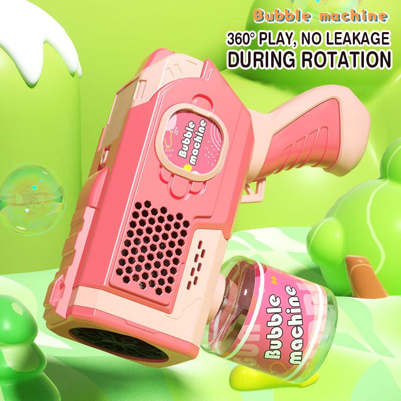 Automatic Soap Bubble Gun Handheld Electric Bubbles Machine for Girls Boys Children Kids Children's Day Gift Wedding Garden Toys
