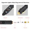 12V 24V Cigarette Lighter Power Extension Cable Male Plug To Female Socket 12Ft Cable Interior Plug To Socket for Tire Inflators