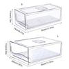 Practical Stackable Kitchen Fridge Organizers Bins Storage Container With Clear Lid for Food Storage Organization