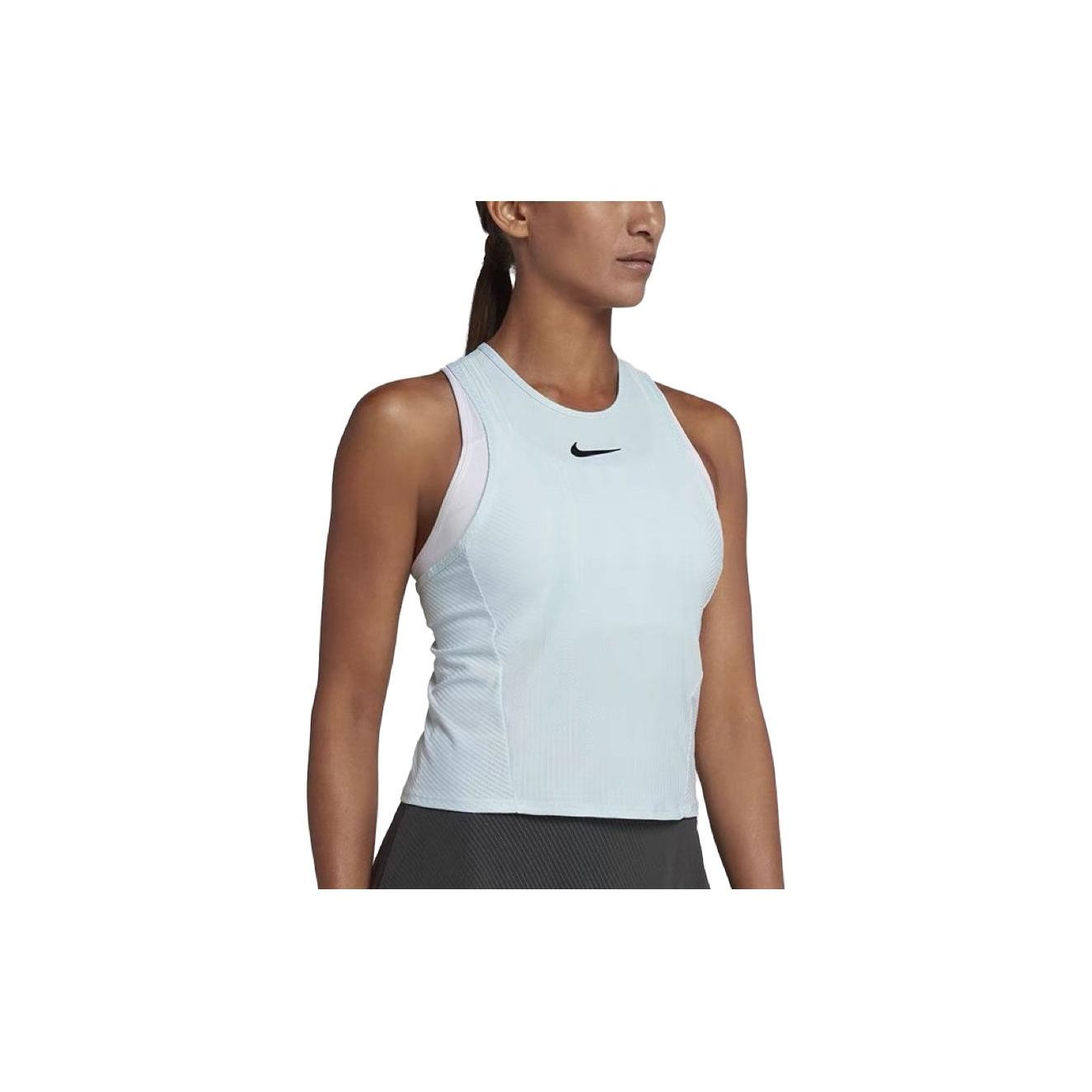 NikeCourt Dri-FIT Slam Women s Tennis Tank Top Light Blue 888185-412 XL