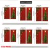 Flat Printing Popular Christmas Curtains Tree Gifts Digital Printed Polyester Drapes Holiday Decorations Set Of 2 Made
