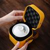 Mutton-fat Jade Tea Pot and Cup Set Travel Kung Fu Ceramic Tea Set Outdoor Portable Teaware Business Accompanying Birthday Gift