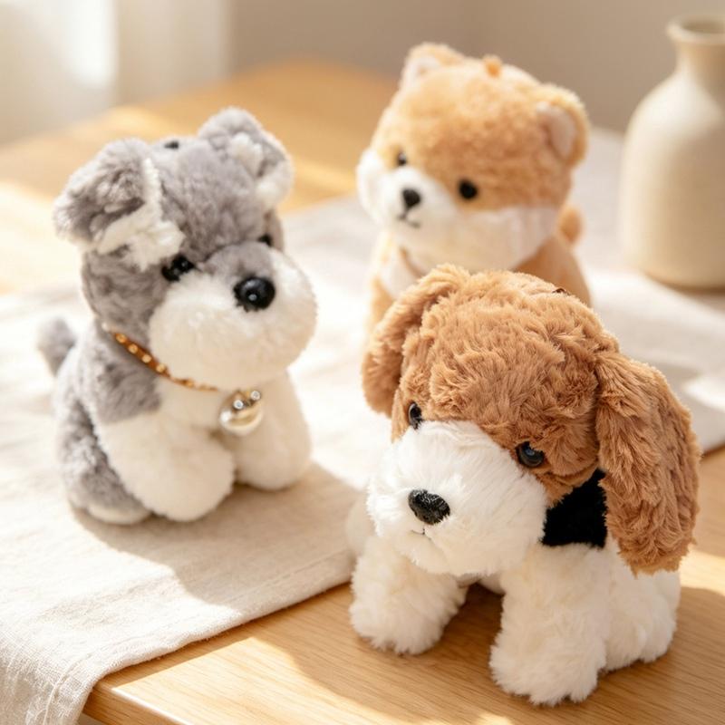 TreasuringU Kawaii Dog Plush Toy Cute Cartoon Shiba Inu Beagle Stuffed Doll Mini Dog Plushies Soft Home Pillow Birthday Gift