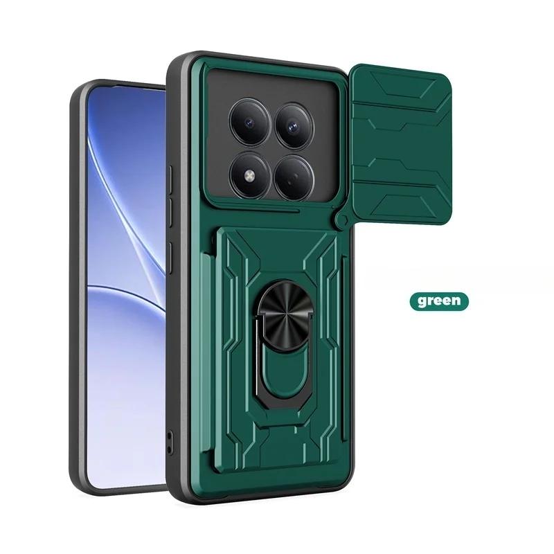 Heavy Duty Armor Shockproof Case For Xiaomi Redmi Note 15 Pro 5G 4G Note15 Pro Plus Lens Protector Cover Card Slot Holder Funda