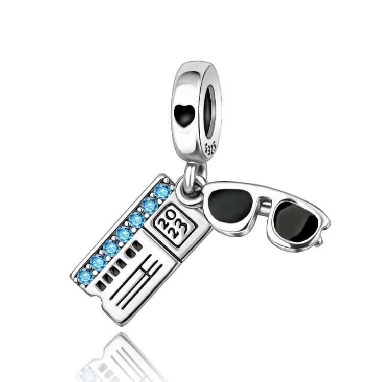 New Copper Airplane Travel Charms Plane Pendant Bead Fit Original Bracelet For Women Necklace Diy Fine Jewelry Gift