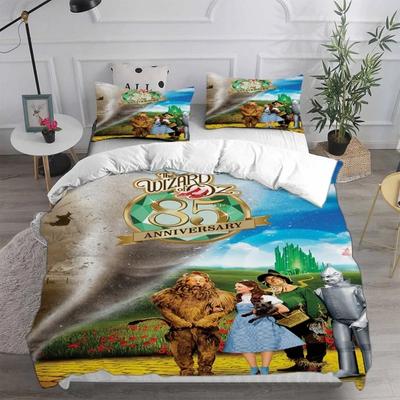 Der Zauberer von Oz Bettwäsche-Sets, Der Zauberer von Oz Bettbezug, Anime Steppdecke Bettbezug Kissenbezug 2-3-teilige Sets Kinder Erwachsene