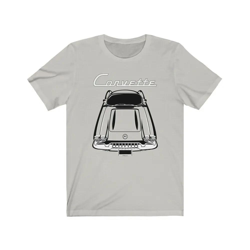 Classic C1 19581960 Retro Muscle Supercar Multicolor Outline TShirt Short Sleeve Casual 100 Cotton ONeck Mens Tshirt