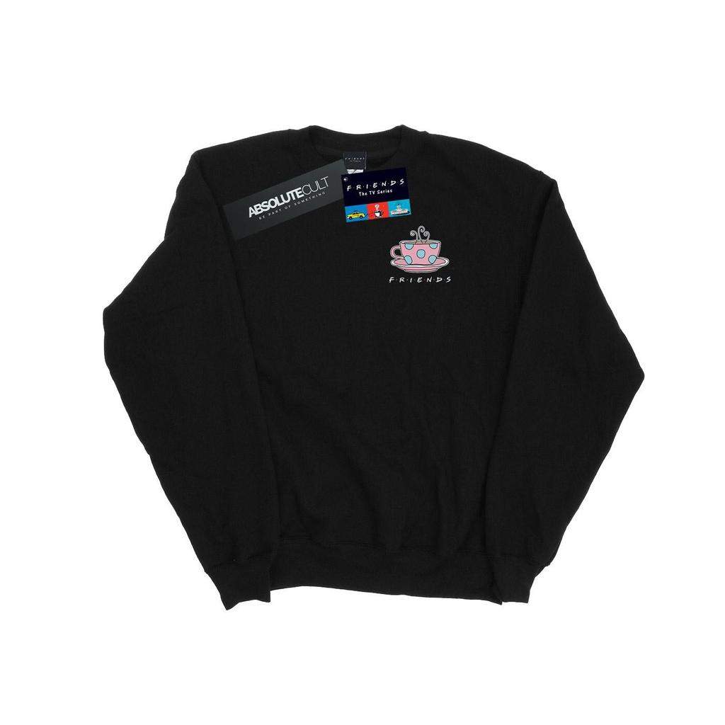 Friends Mens Coffee Cup Breast Print Sweatshirt
