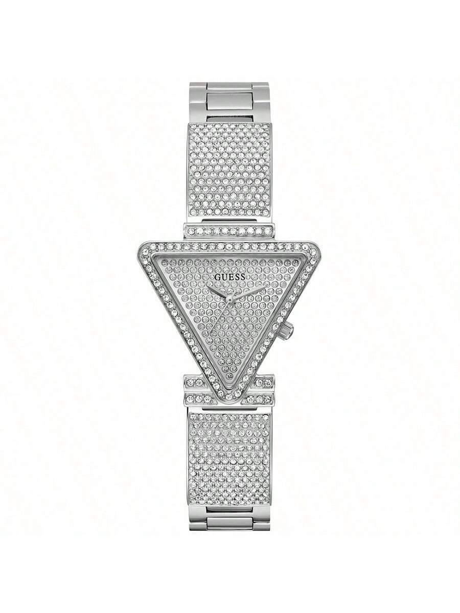 

Guess Women s Triangular-Shaped Watch Face. Shiny Watch Body With A Luxurious Lady-Style Design. Suitable For Daily Wear GW0644L1 срібний
