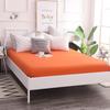 Fitted Sheets, Cotton Fitted Sheets, Bedspreads, Solid Color 13372 Pure Cotton Single Fitted Sheets, 120*200+25, Fitted Sheet Height