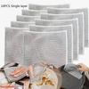 10pcs Thickened Steel Wire Cleaning Cloth Non-Scratch Double-layer Iron Microfiber Mesh Dishrag Washing Pot Rags Kitchen Towels