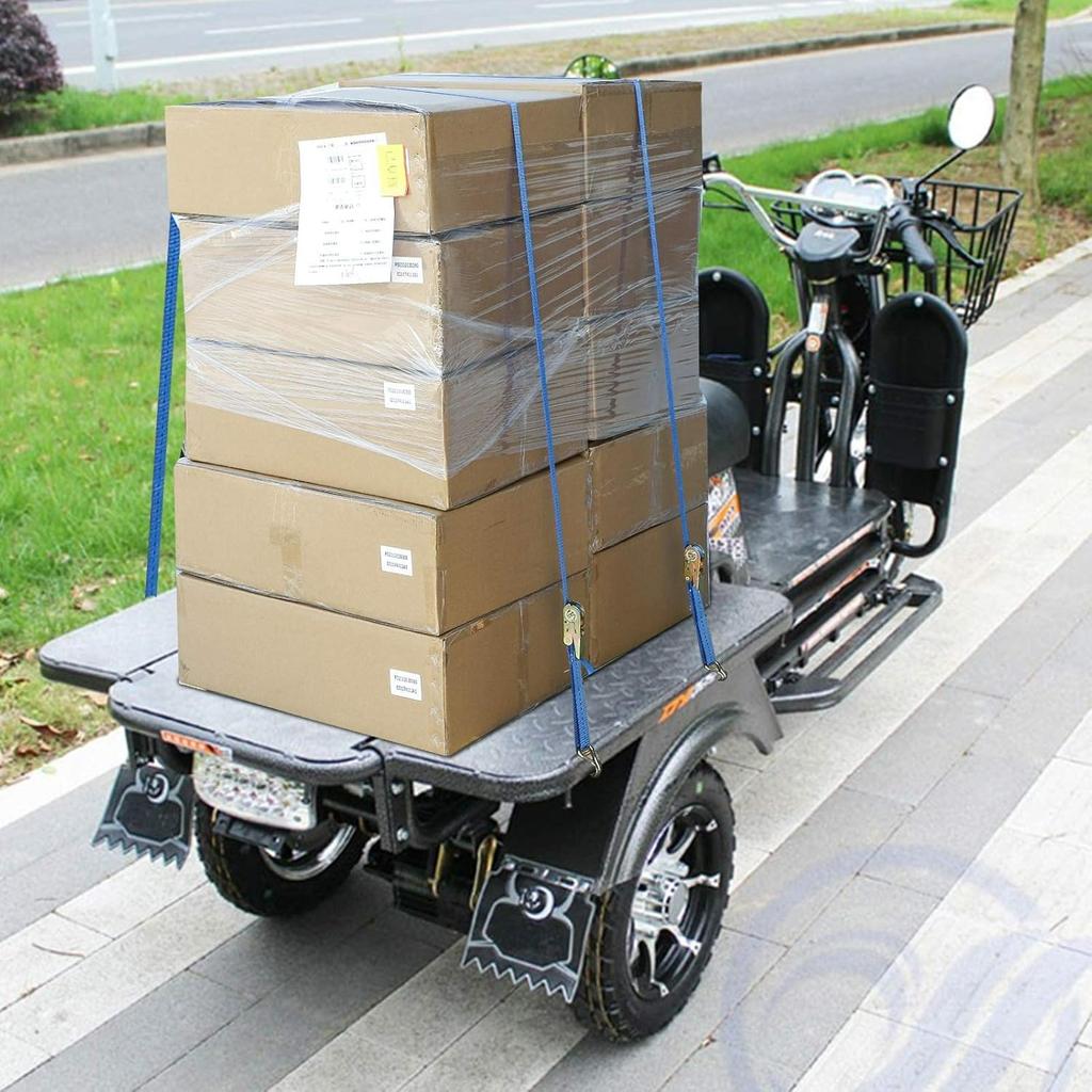 Ratschenzurrgurte Ratschenzurrgurte Ladungssicherungsgurte mit J-Haken und verstellbarer Schnalle Strapazierfähige Spannbänder für Anhänger Motorrad
