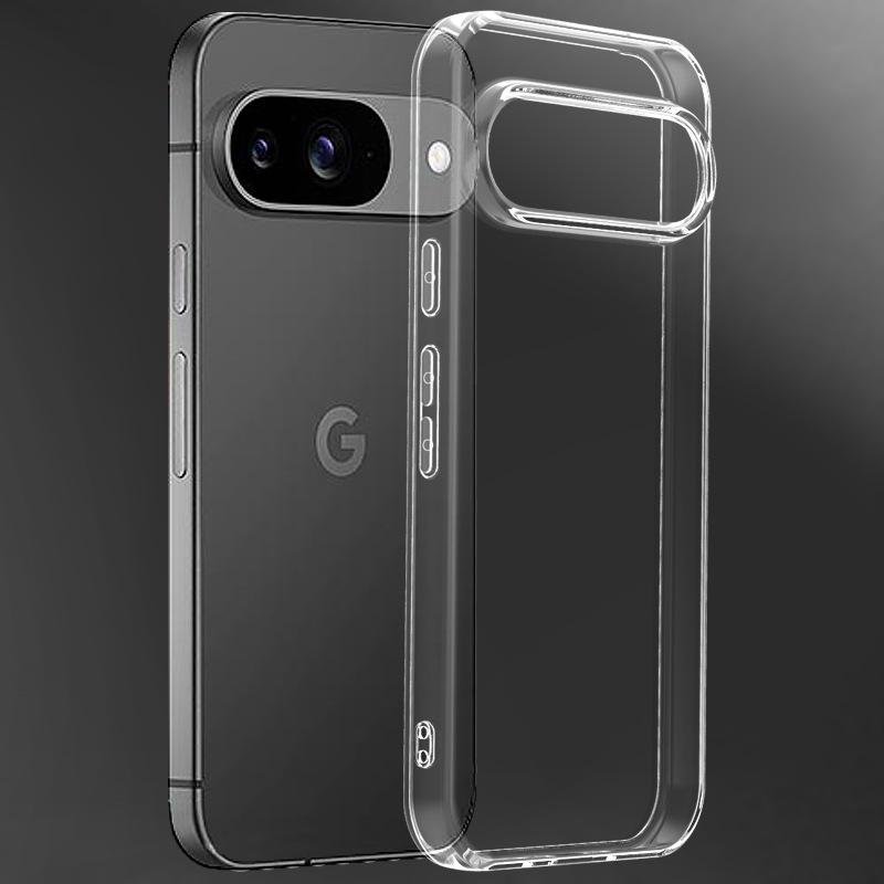 Průhledné TPU ochranné pouzdro Google Pixel 9 - Kompatibilní s Pixel 8 Pro, Měkký kryt