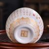 1PC Blanc De Chine Heart Sutra Baifu Master Cup White Jade Porcelain Kung Fu Tea Set Large Personal Special Tea Cup