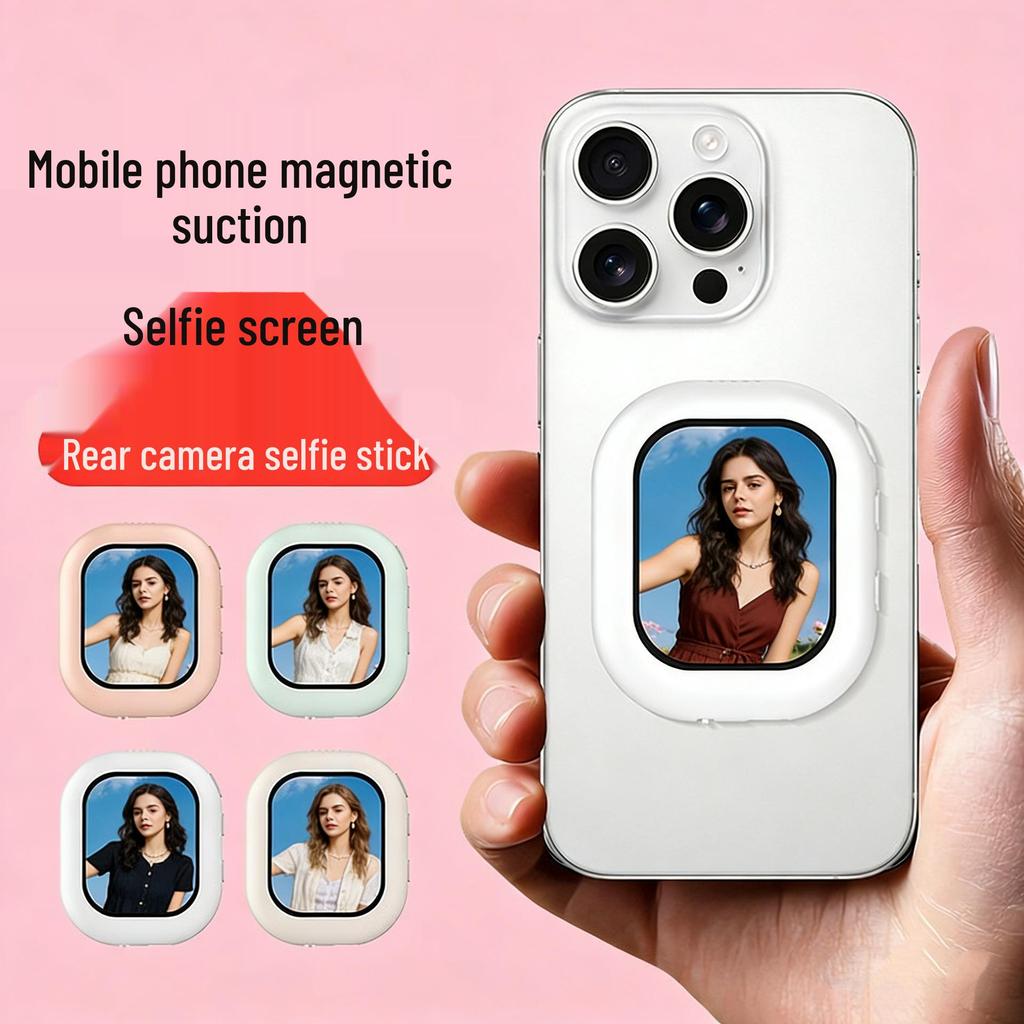 Mini Magnetic Selfie Stick with Remote and Screen Mirroring for Vlogging