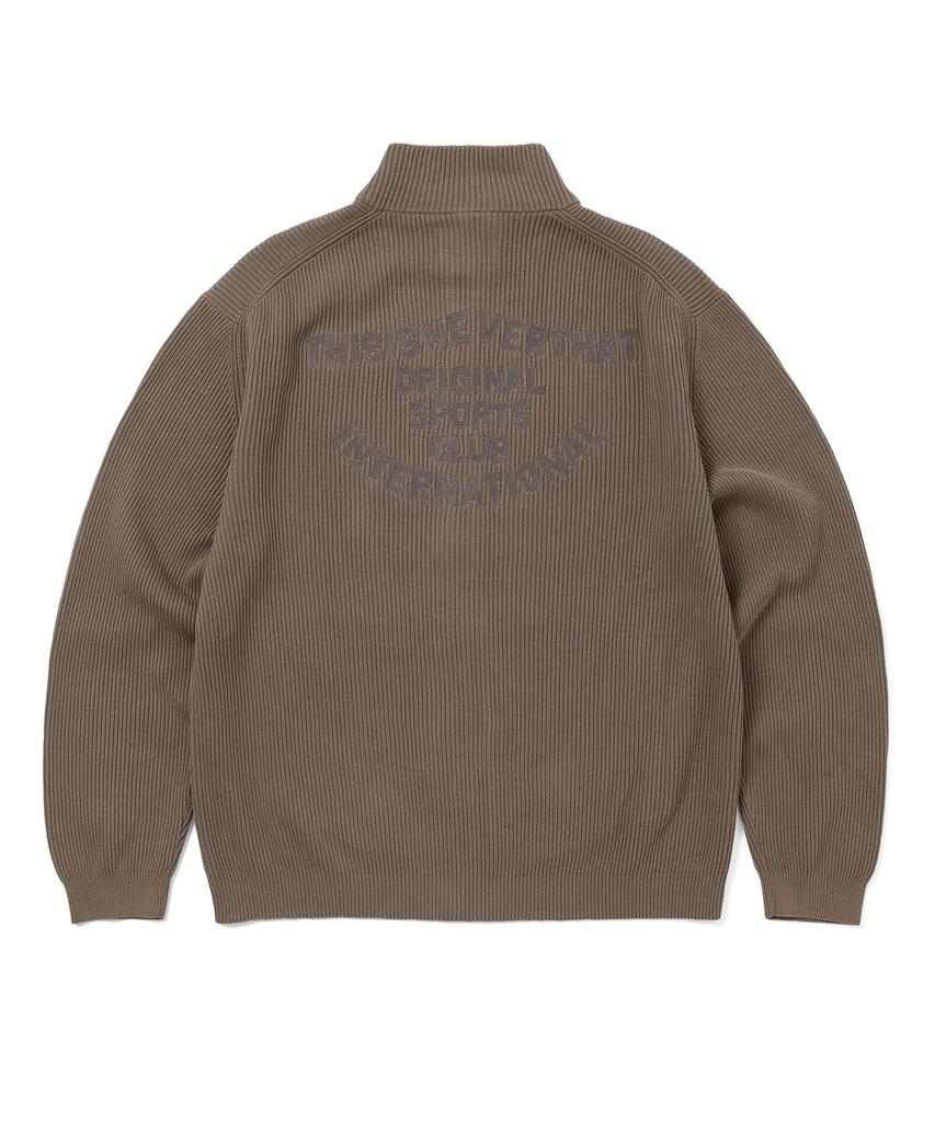 Thisisneverthat Washed Full Zip Cardigan Gray