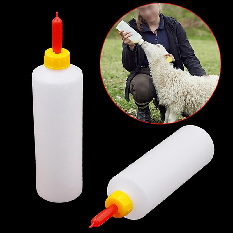 400/500Ml Lamb Milking Feeding Bottle With 3 Rubber Nipple Pacifier For Calf Piglet Sheep Goat Farm Animals Drinker Feeder