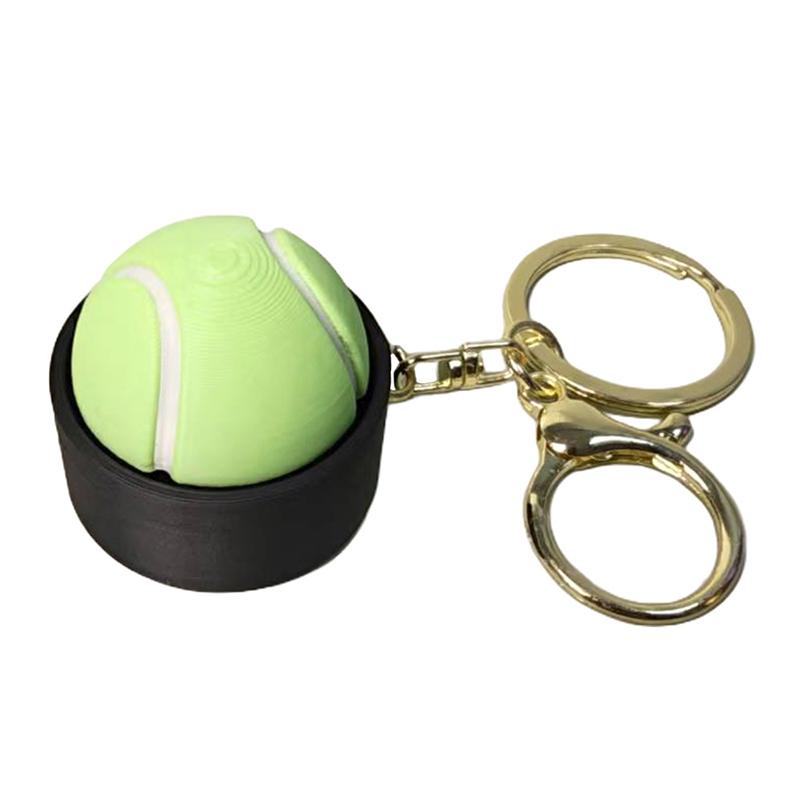 3D Tisk Sportovní Míč Clicker Klíčenka Basketbal Fotbal Tlačítko Fidget Hračka Kapesní Decompresní Nástroj Pro Stres
