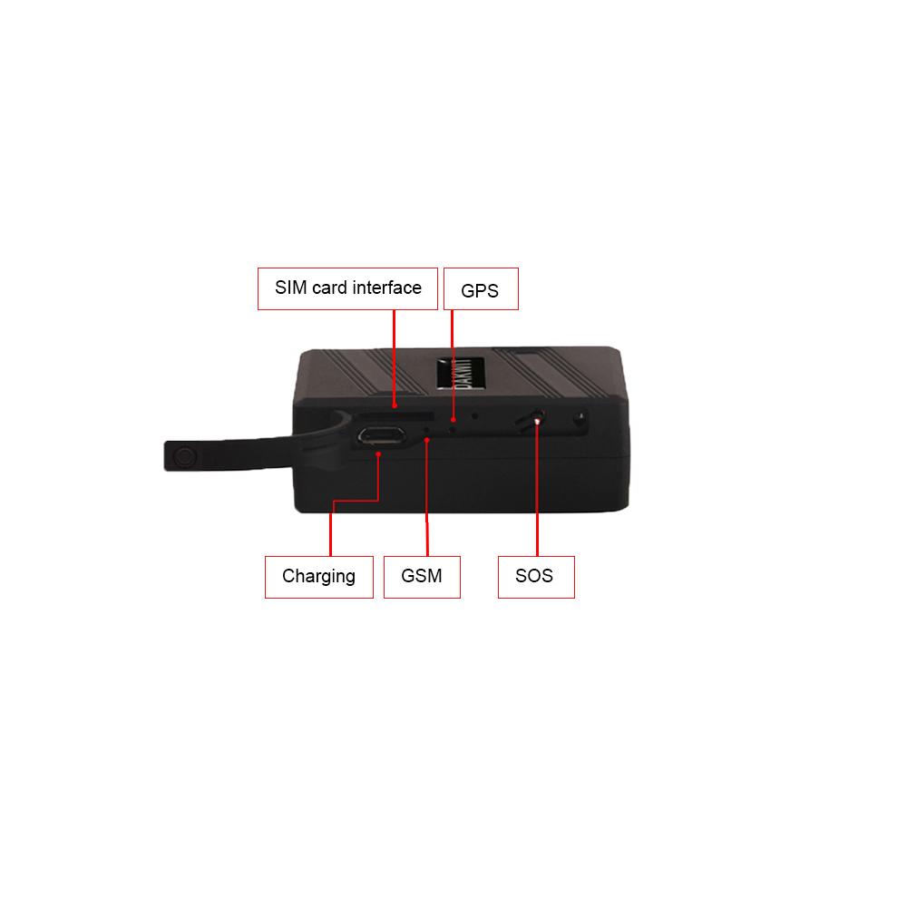 DAGPS Tracker TK600 10days Standby Time Portable mini GPS 1500mah Battery Hidden GPS Tracker With Magnet For Car Kids Personal