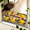 1Pcs Anti Fatigue Kitchen Rugs, Lemon Flor Print Waterproof Non-Slip Thick Cushioned Kitchen Mat Heavy Duty Comfort Standing Mat