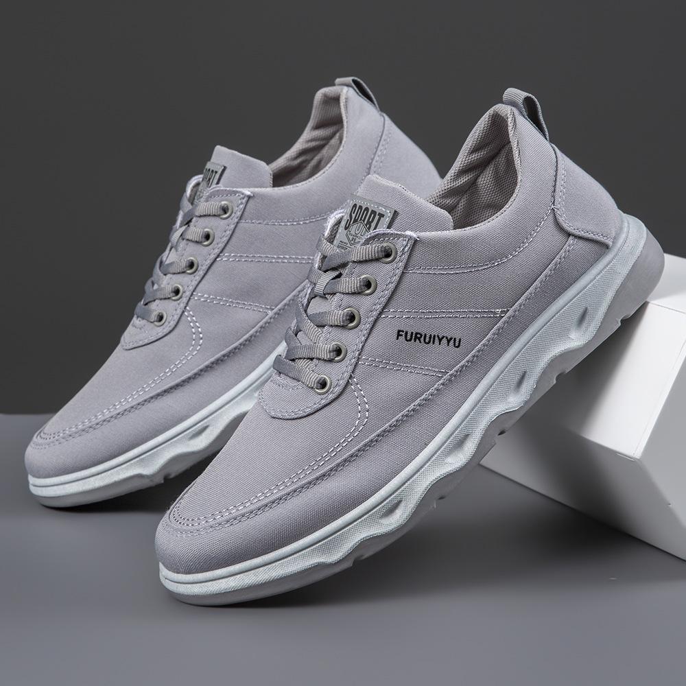 

Large size men s shoes sports shoes versatile breathable mesh lightweight soft sole rebound new outdoor casual sports shoes 45 серый