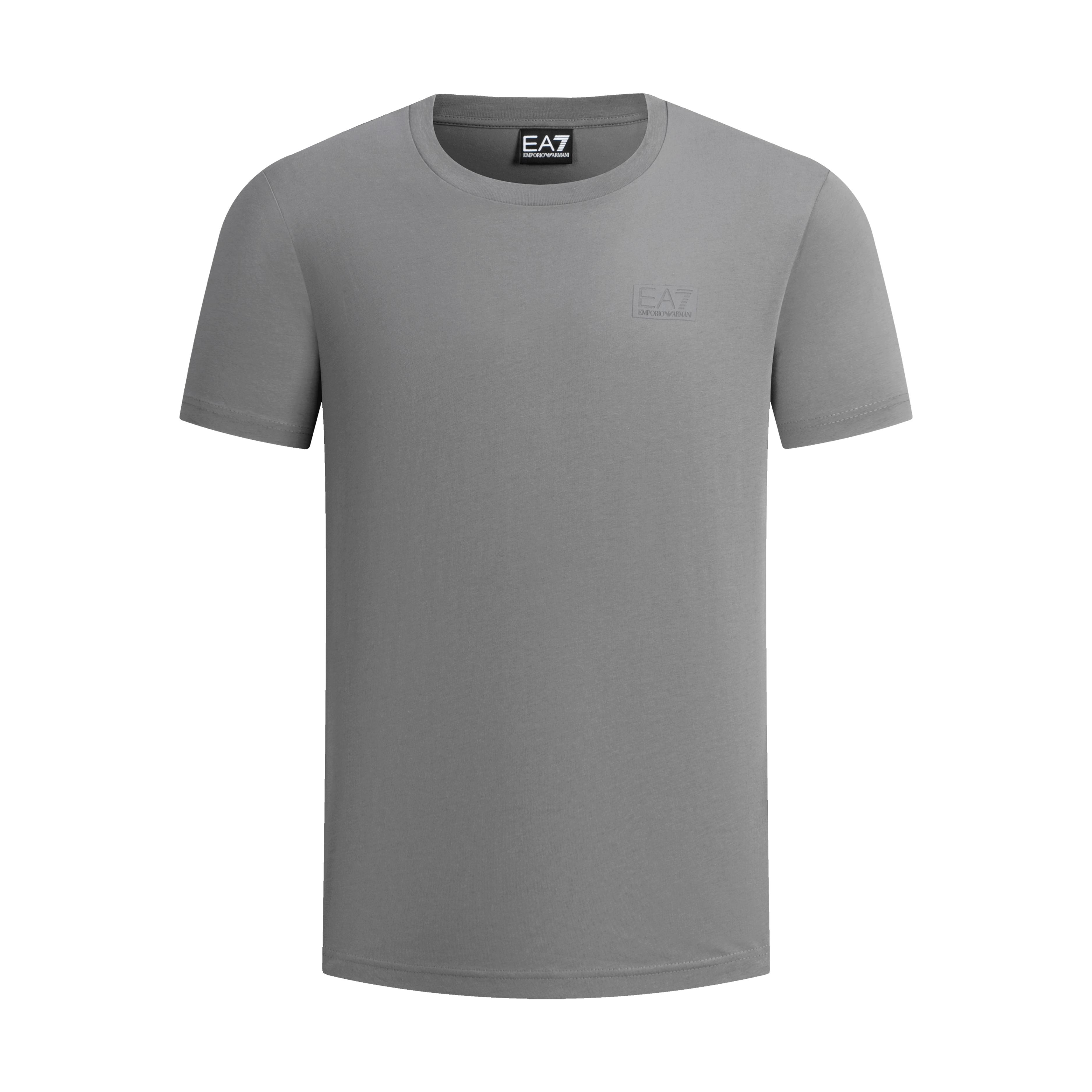 Emporio Armani Cotton Fabric Three-Dimensional Splicing Cut Micro-Stretch Smart Commuting Top Men Tops Gray 7M001487-AF17789-U8086 XL 10800₽