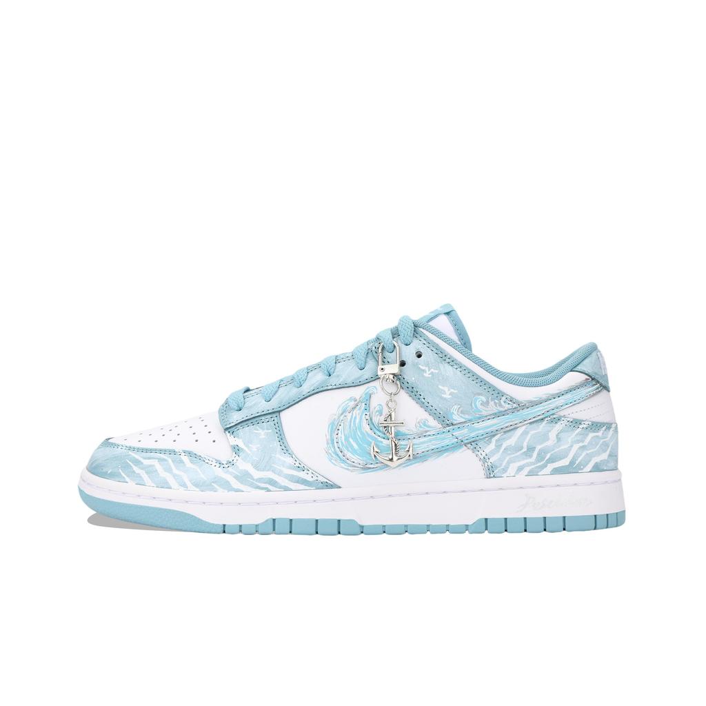 Nike Dunk Poseidon's Wrath Slip Resistant Abrasion Resistant Low top Skateboard Shoes Unisex Sky Blue DV0833-106(Team724-)