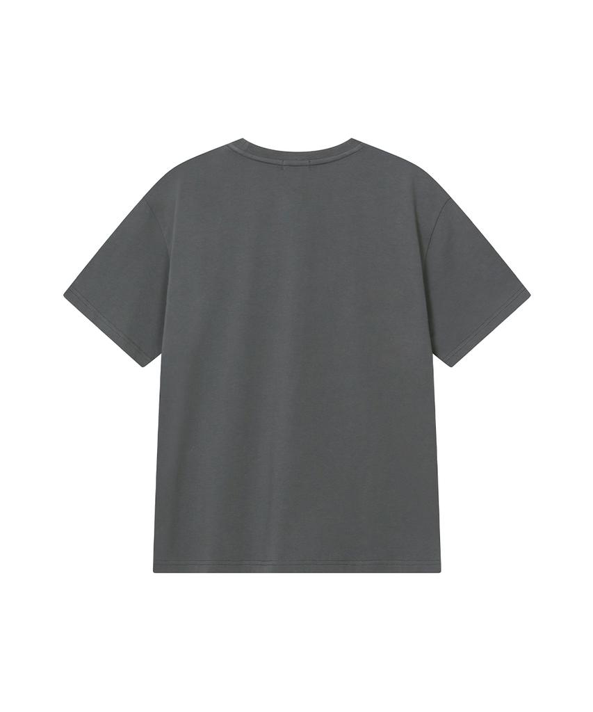 MISEKI SEOUL Teddy Graphic Short Sleeve Charcoal