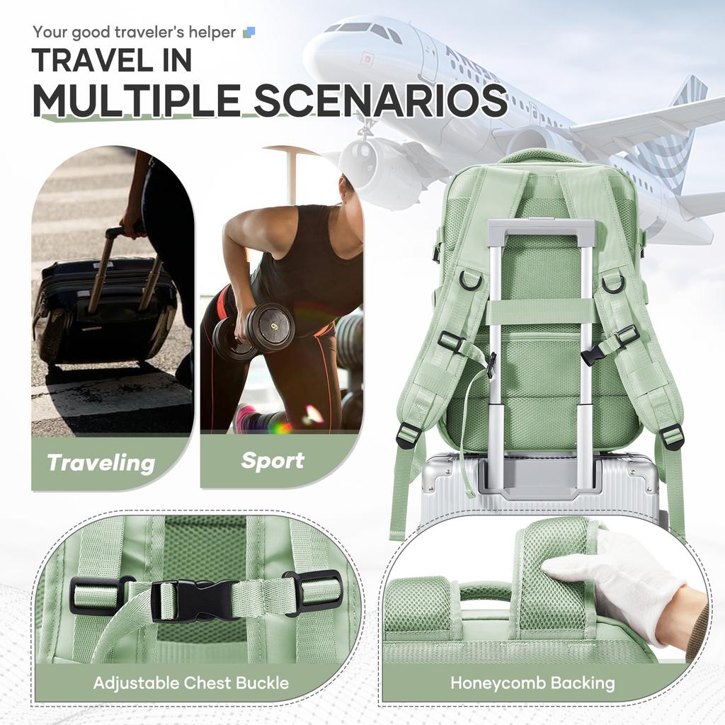Large Capacity Vacuum Travel Backpack Men Women Flight  Travel Bag, Luggage Bag, Foldable Hiking Daily Backpack, Laptop Backpack