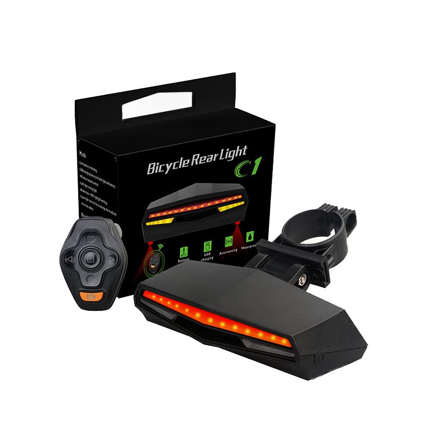 LED USB Rechargeable Best Bike Tail Laser Light Seatpost&85lm чёрный