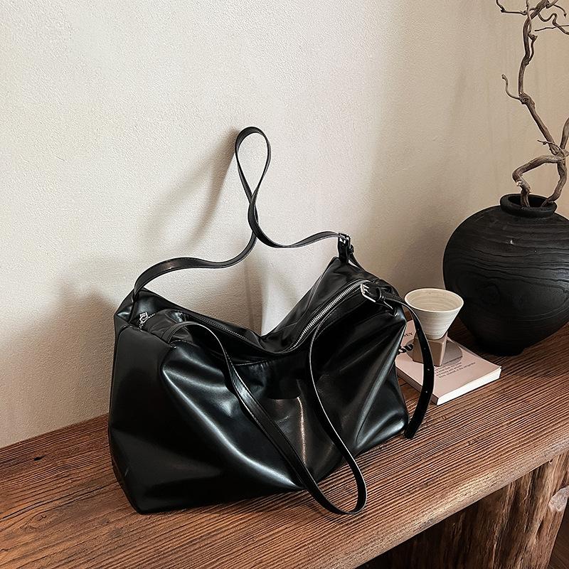 Torba typu tote z wysokiej jakości zamszu, duża pojemność, damska, Boston, torba na ramię, dojazdy do pracy, torba pod pachami