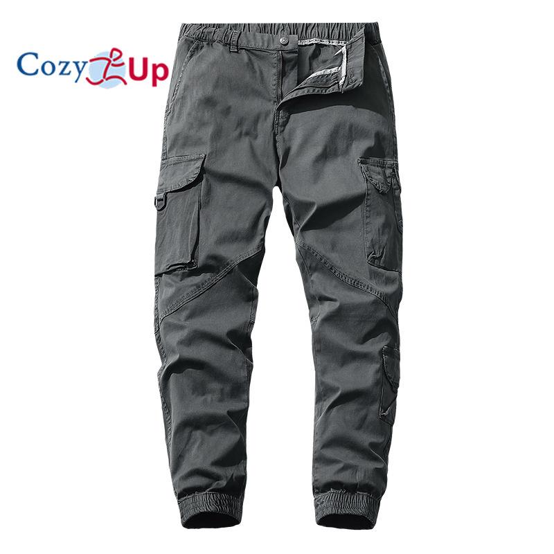 

Эластичные повседневные брюки Cozy Up, мужские леггинсы, рабочая одежда, спортивные брюки с несколькими карманами 38 серый