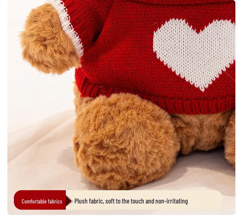 Cute Teddy Bear Hoodie Plush Toy - Stuffed Animal Doll for Kids & Wedding Gifts