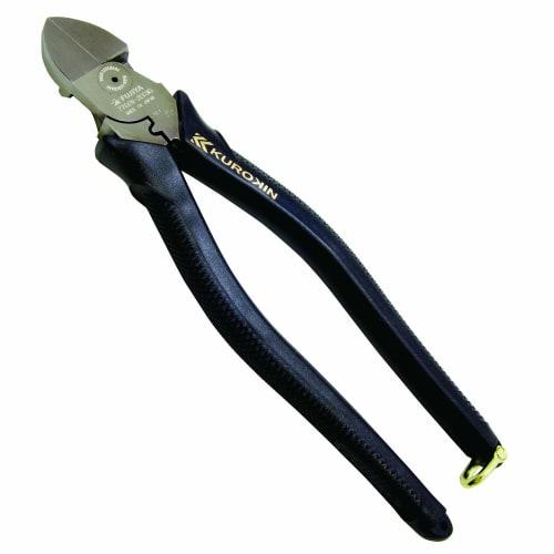 Fujiya Electrician Master Eccentric Thin-Blade Nippers 7700N-200BG 200mm Black Gold with Eccentric Mechanism for Easy Cutting of VA/VVF Wires
