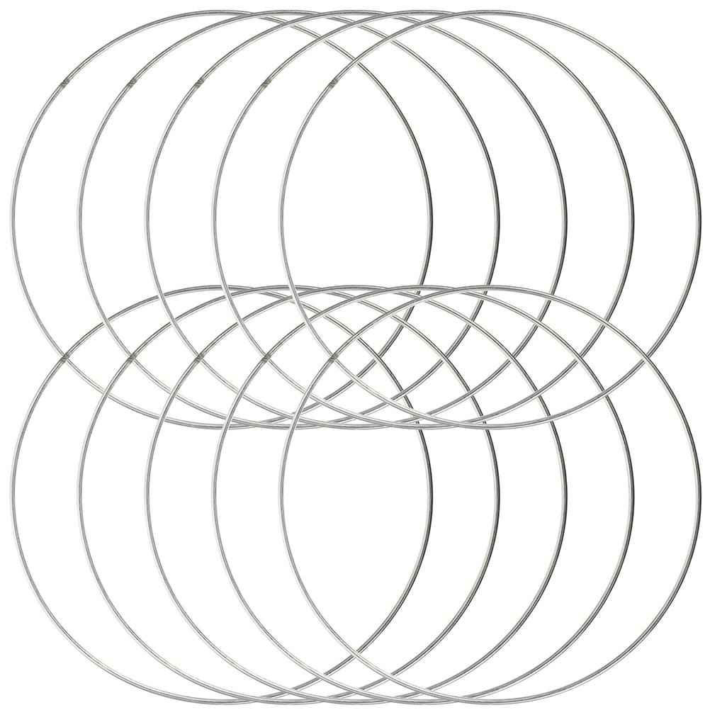 10Pcs Dream Catcher Hoops Metal Rings Macrame Wreath DIY Supplies for Wall Hanging Floral Crafts Metal Hoops Macrame Rings