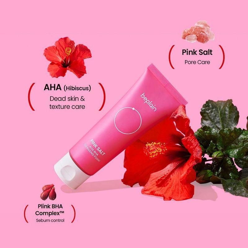 beplain - Pink Salt Aha Bha Cleansing Foam