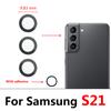 5Pcs,For Samsung A03 Core A33 A53 A73 A32 A52 A72 A82 S21 S22 Plus S21 Ultra FE Rear Back Camera Glass Lens With Glue Adhesive