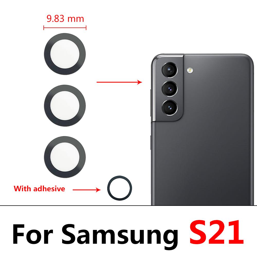 5Pcs,For Samsung A03 Core A33 A53 A73 A32 A52 A72 A82 S21 S22 Plus S21 Ultra FE Rear Back Camera Glass Lens With Glue Adhesive