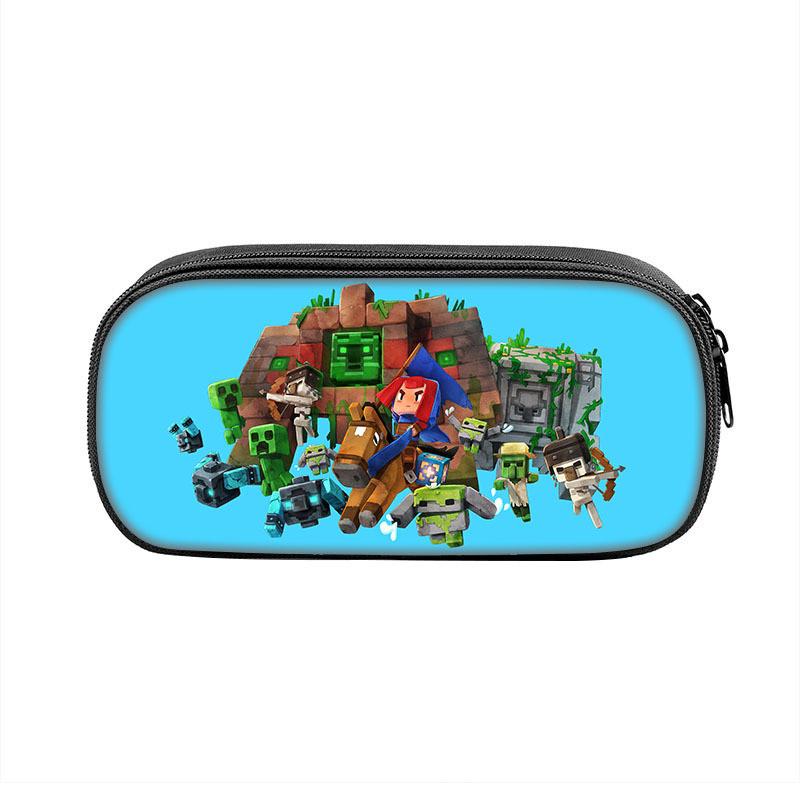 Minecraft Legends School Supplies Storage Bag With Durable Polyester For Kids