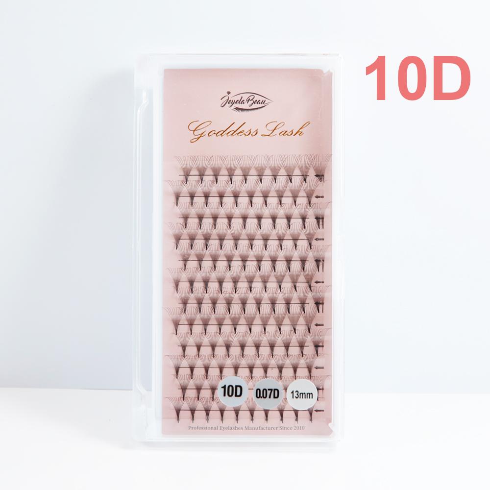 Goddess 12D/14D/16D/20D Готовые веерные накладные ресницы Натуральные мягкие Russian Volume Ресницы из искусственного норка Индивидуальные накладные ресницы C&0.07mm&8mm