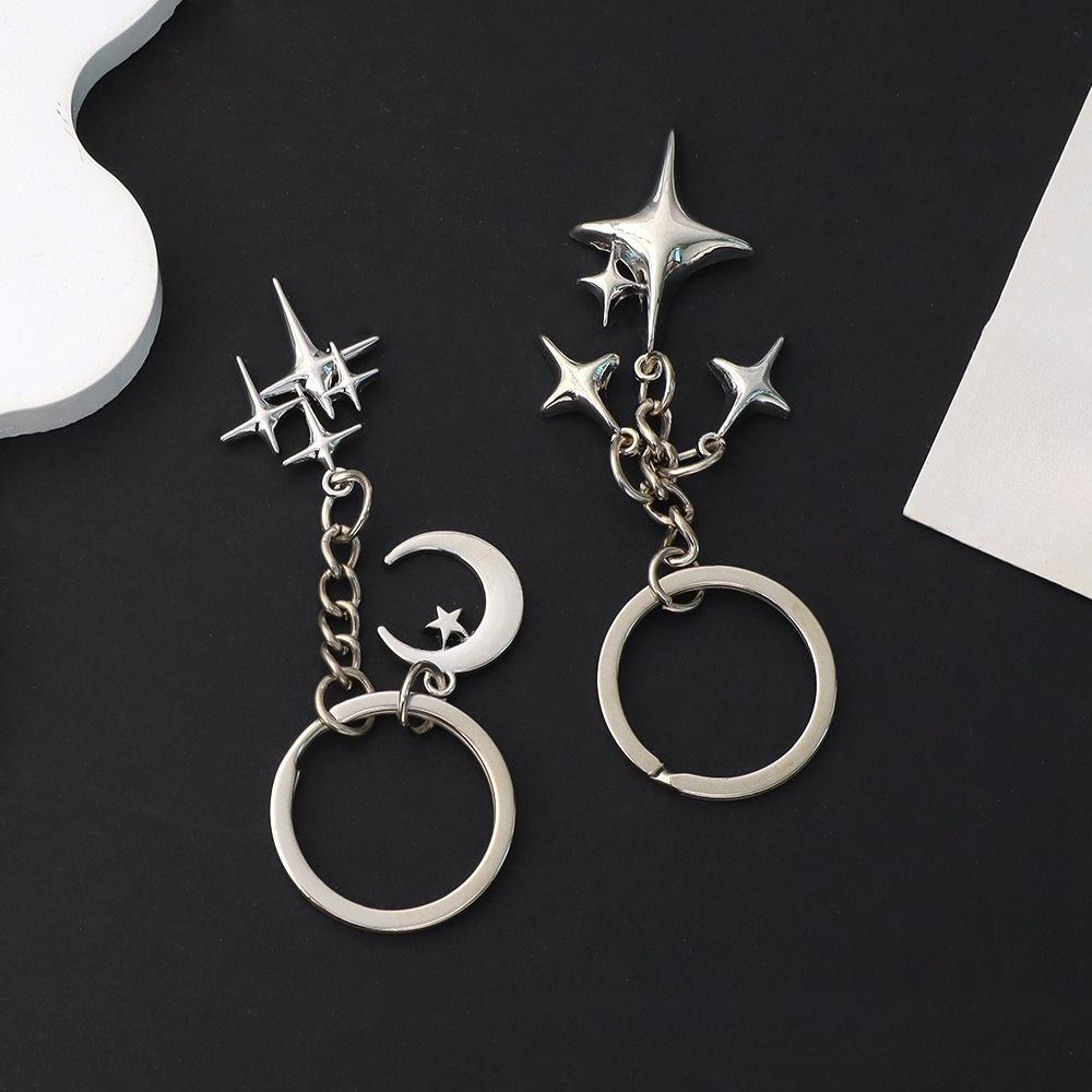 Metal Metal Key Rings Y2K Cellphone Lanyard Pendant New Star Moon Keychain Bag Decoration