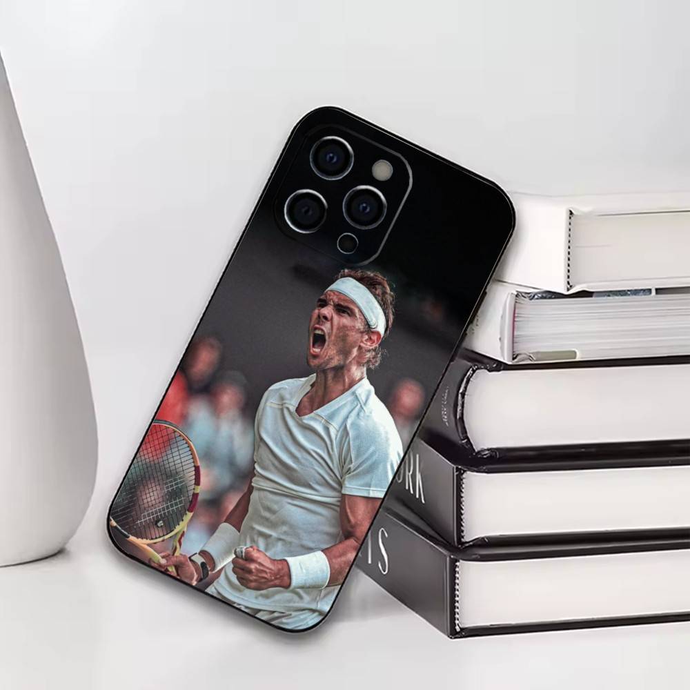 Cool Tennis Star Portrait Phone Case For iPhone17,16,15,14,13,12,11 Plus,Pro Others Soft Black Cover