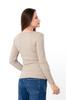 Women's Ribbed Angora Long Sleeve Top with Buttons, Demi-season 8454-088 HC