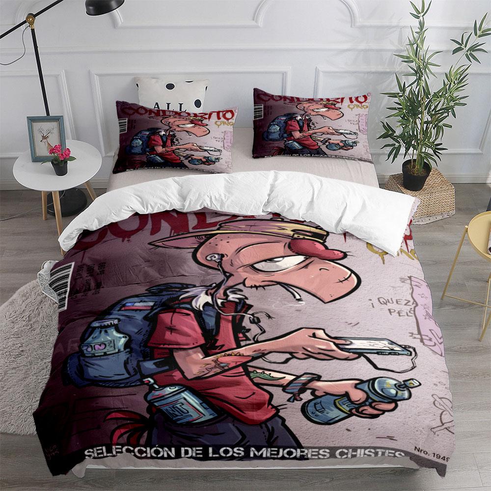 Condorito Chile Comics Book Duvet Cover Set without sheet King Queen Double Full Twin Single Size Bed Linen Set